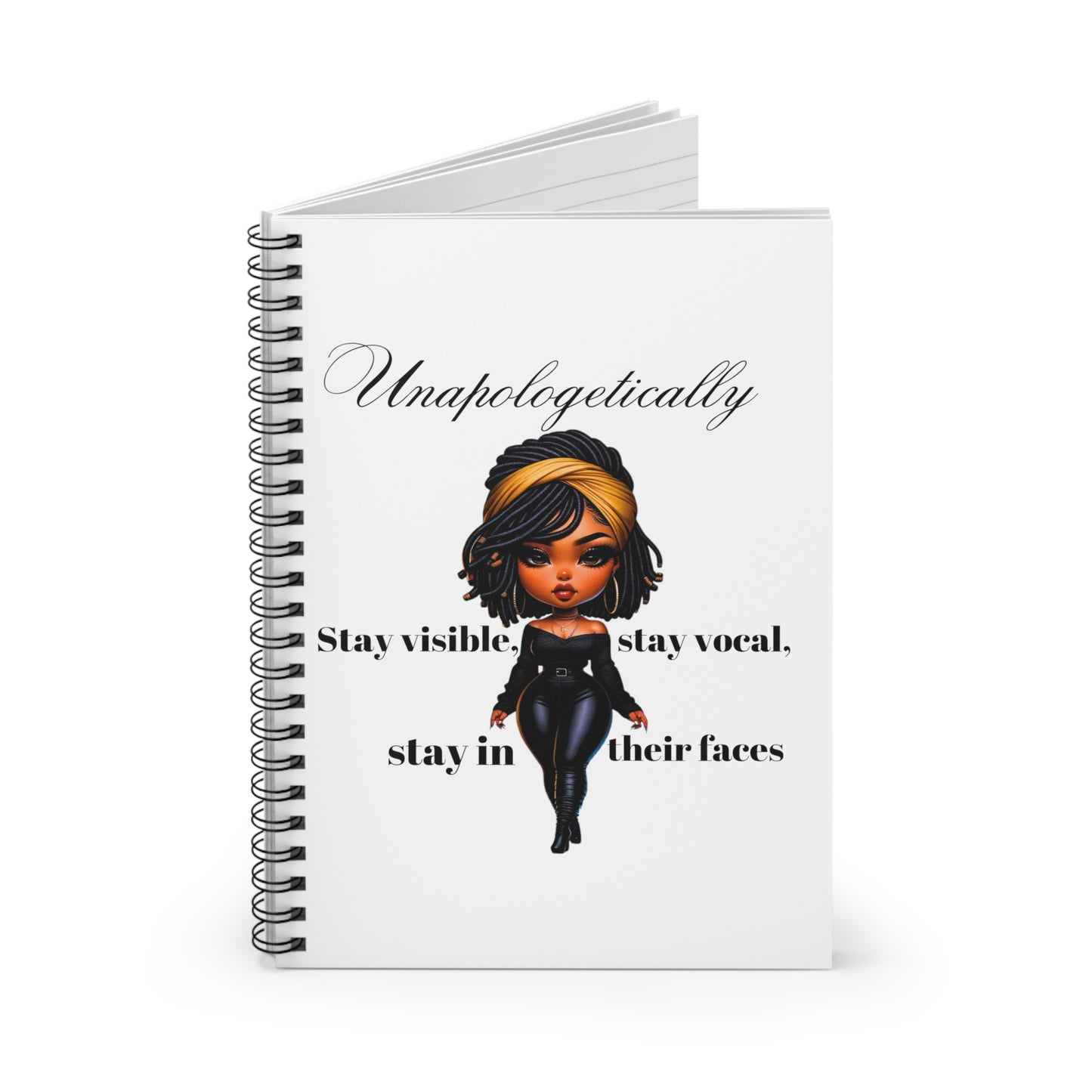 Unapologetically Spiral notebook (AA)