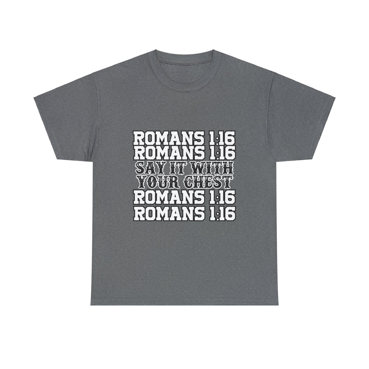 Say it with your chest- Romans 1:16