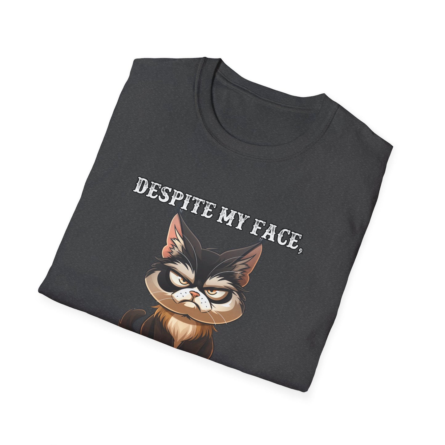 Despite Cat Face Tshirt