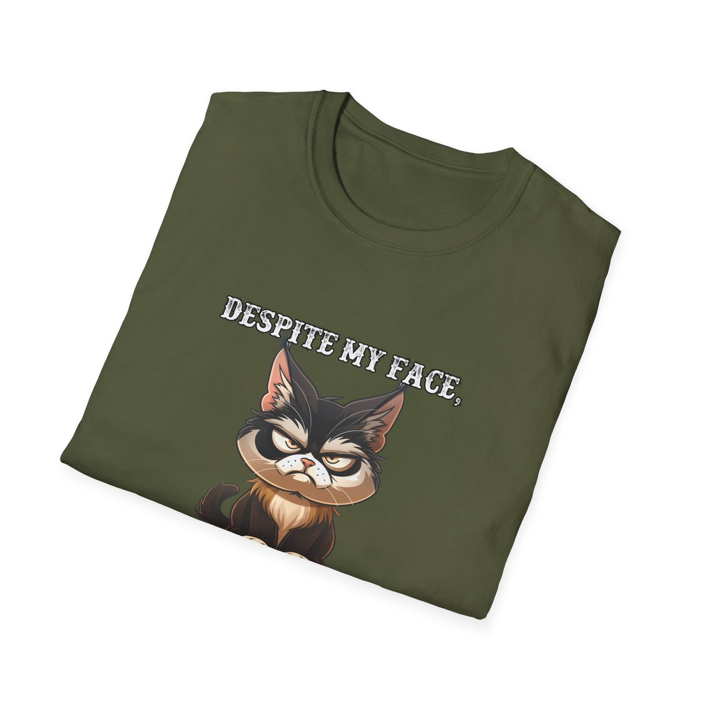 Despite Cat Face Tshirt