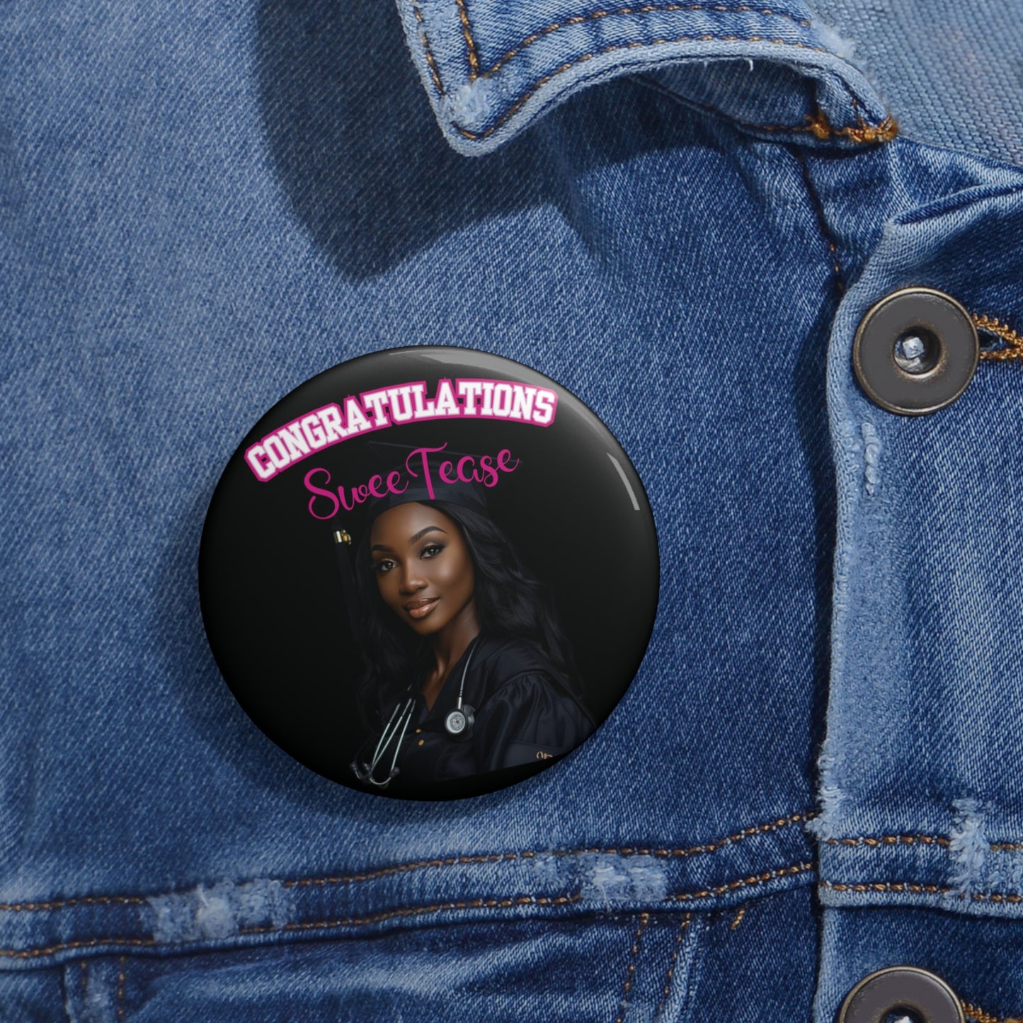 Customizable Graduate Buttons