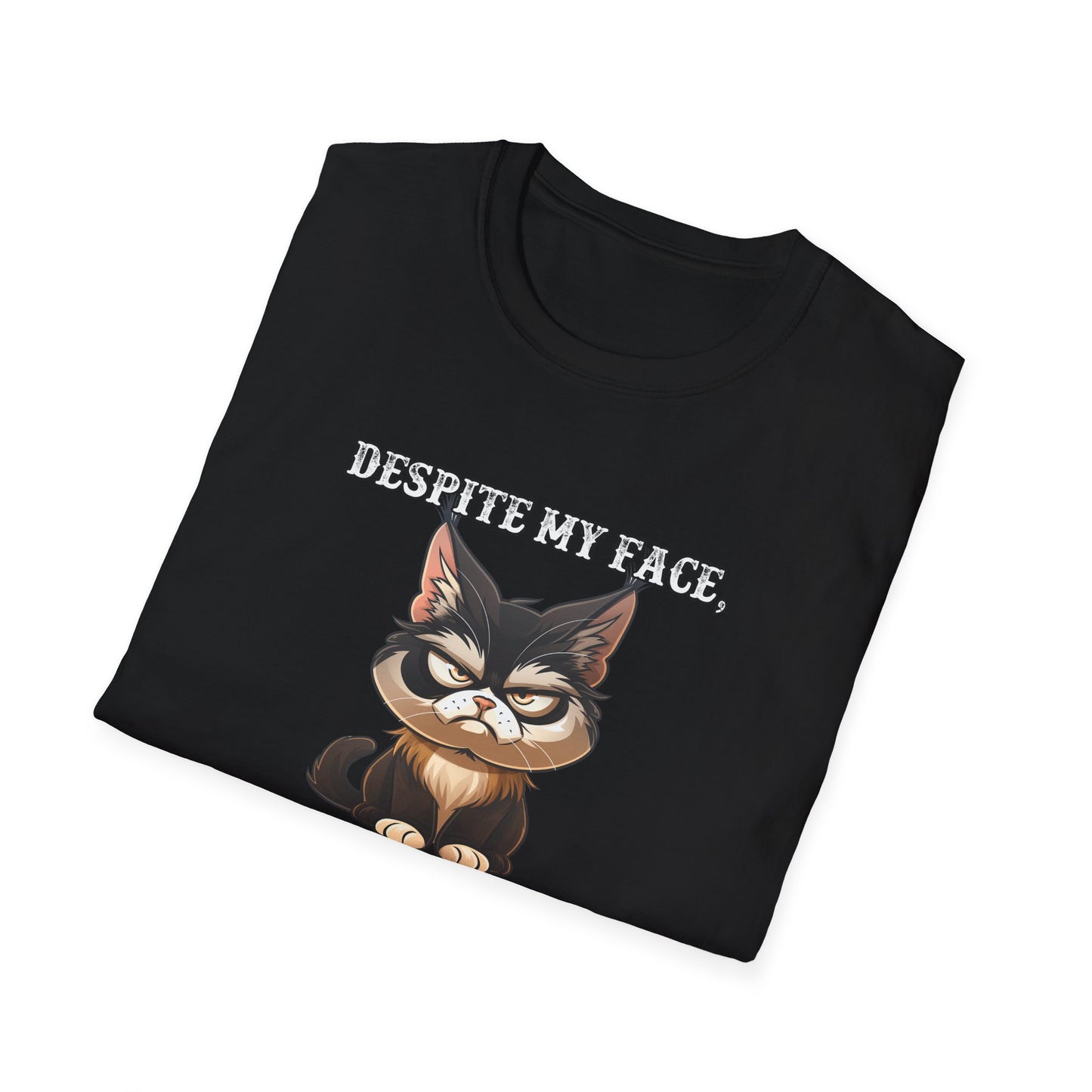 Despite Cat Face Tshirt