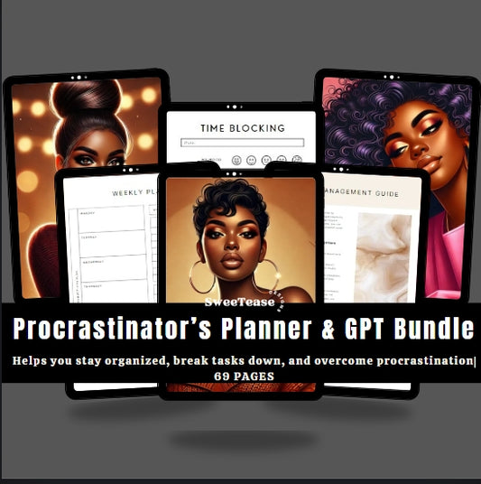 Procrastinator's Digital Planner+GPT Bundle