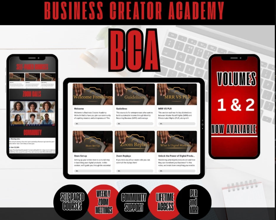 Business Creator Academy (BCA): The Ultimate Digital Marketing Toolbox (MRR)